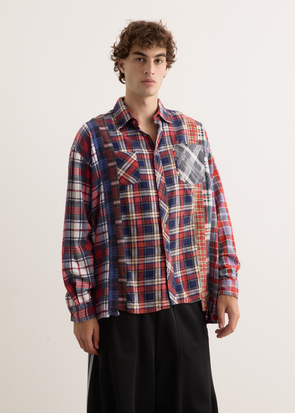 【BREATH】 7 CUTS WIDE SHIRT W Flannel Shirt 7 Cuts Wide Shirt