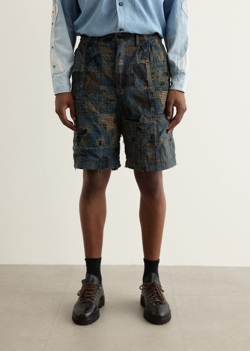 ☆kapital　BORO IVYショートパンツ☆ Kapital - BORO IVY Short Pants - Indigo | UP THERE
