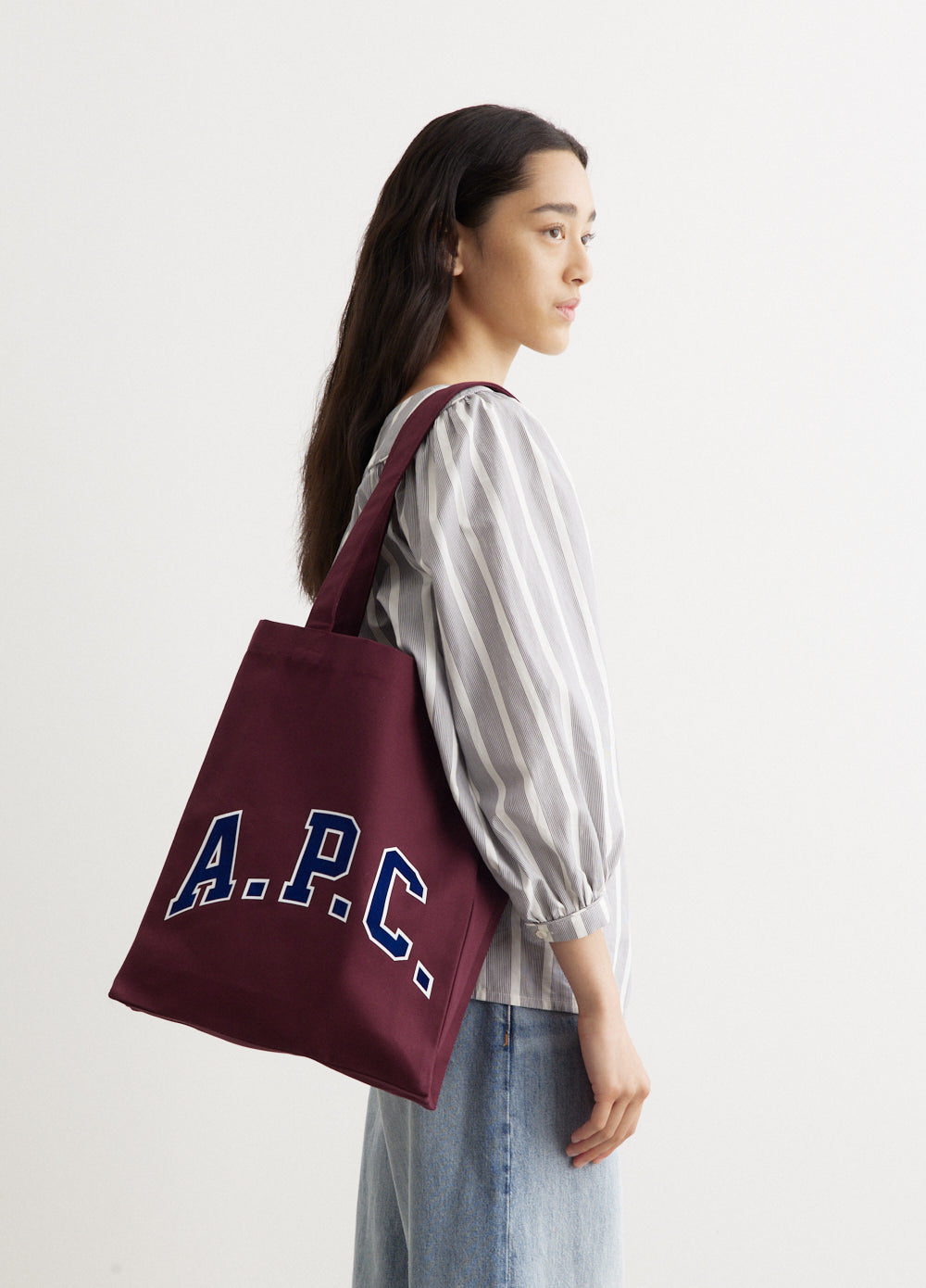 ☆A.P.C.☆ Lou University Tote Bag Burgundy COCPRM61956GAC C Lou University Tote Bag