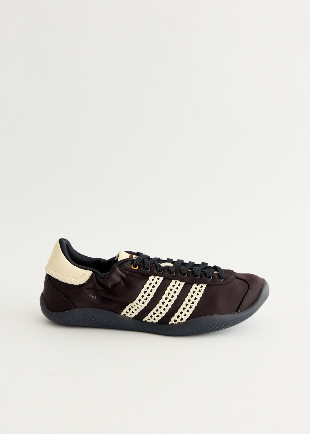 adidas gazelle silver green womens x Wales Bonner Karintha Lo Satin 'Core Black' Sneakers