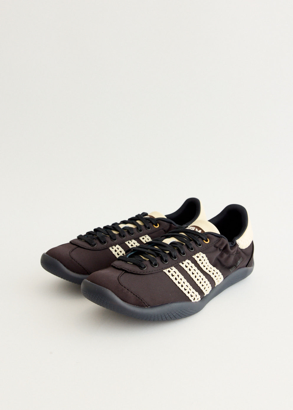 x Wales Bonner Karintha Lo Satin 'Core Black' Sneakers