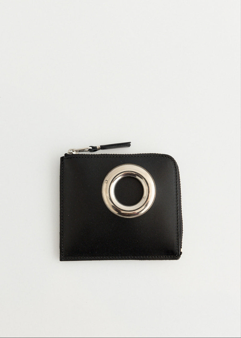 Silver Eyelet Wallet