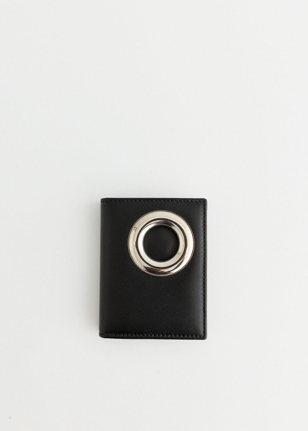 Silver Eyelet Bifold Wallet