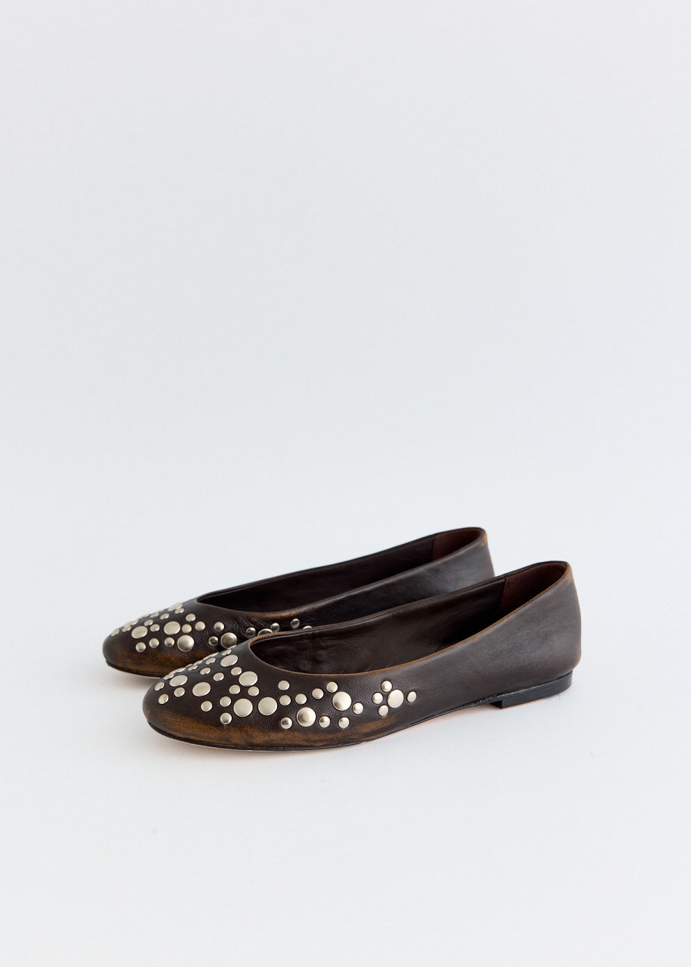 Studs Faded Bailarinas