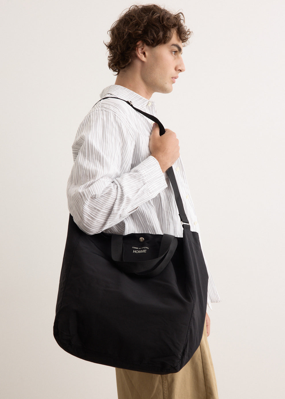 【COMME des GARCONS HOMME】Cotton nylon grosgrain 2WAY BAG COMME des GARCONS HOMME Cotton Nylon Grosgrain 2Way Bag [ HN
