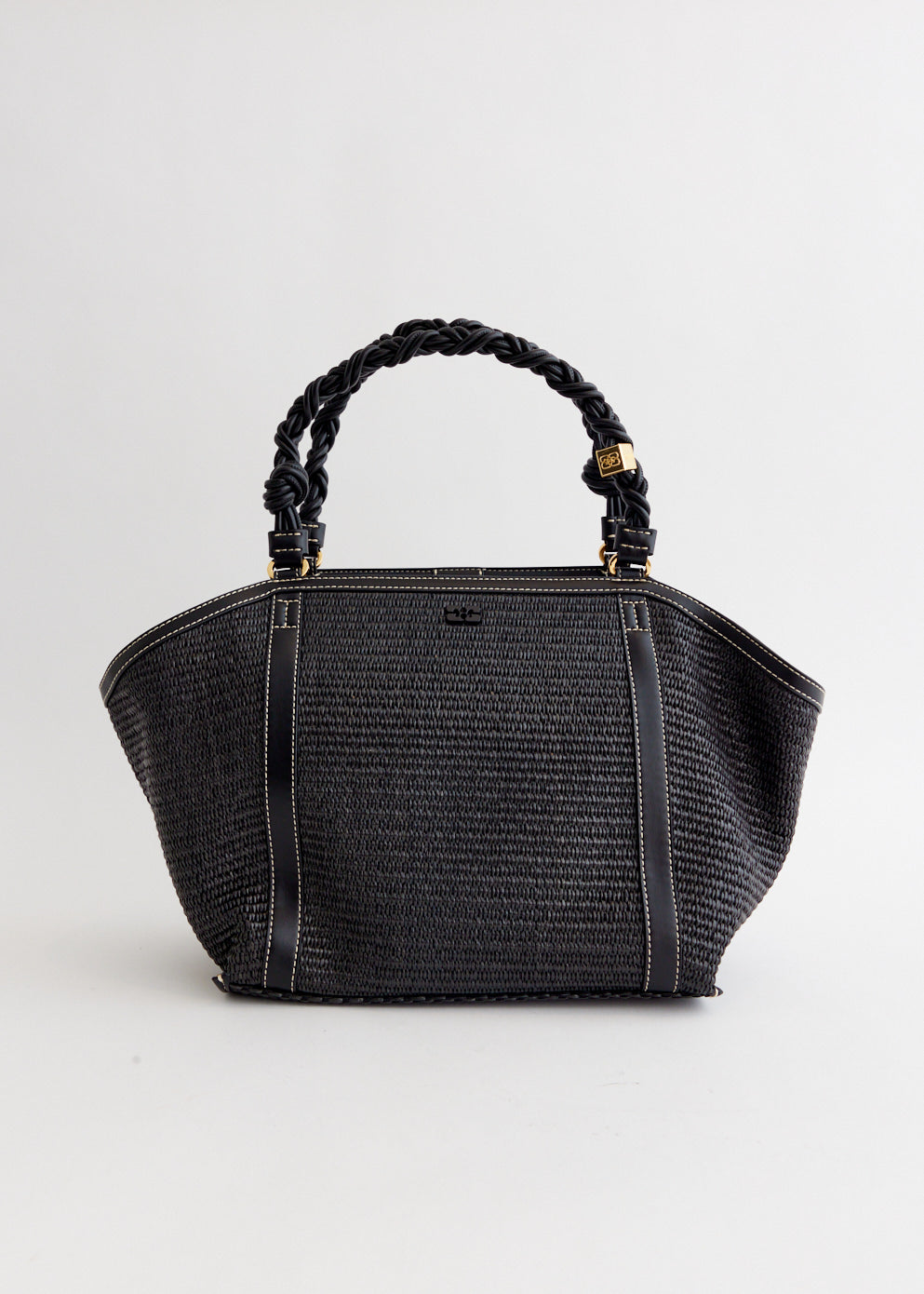 【Ganni】Medium Ganni Boo tote Bag - Black Black Black Small GANNI Bou Bag | GANNI US