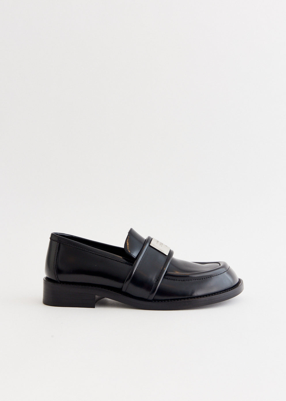 【Acne Studios】Bargot レザーローファー 25mm、ブラック Acne Studios】Bargot レザーローファー 25mm、ブラック (Acne