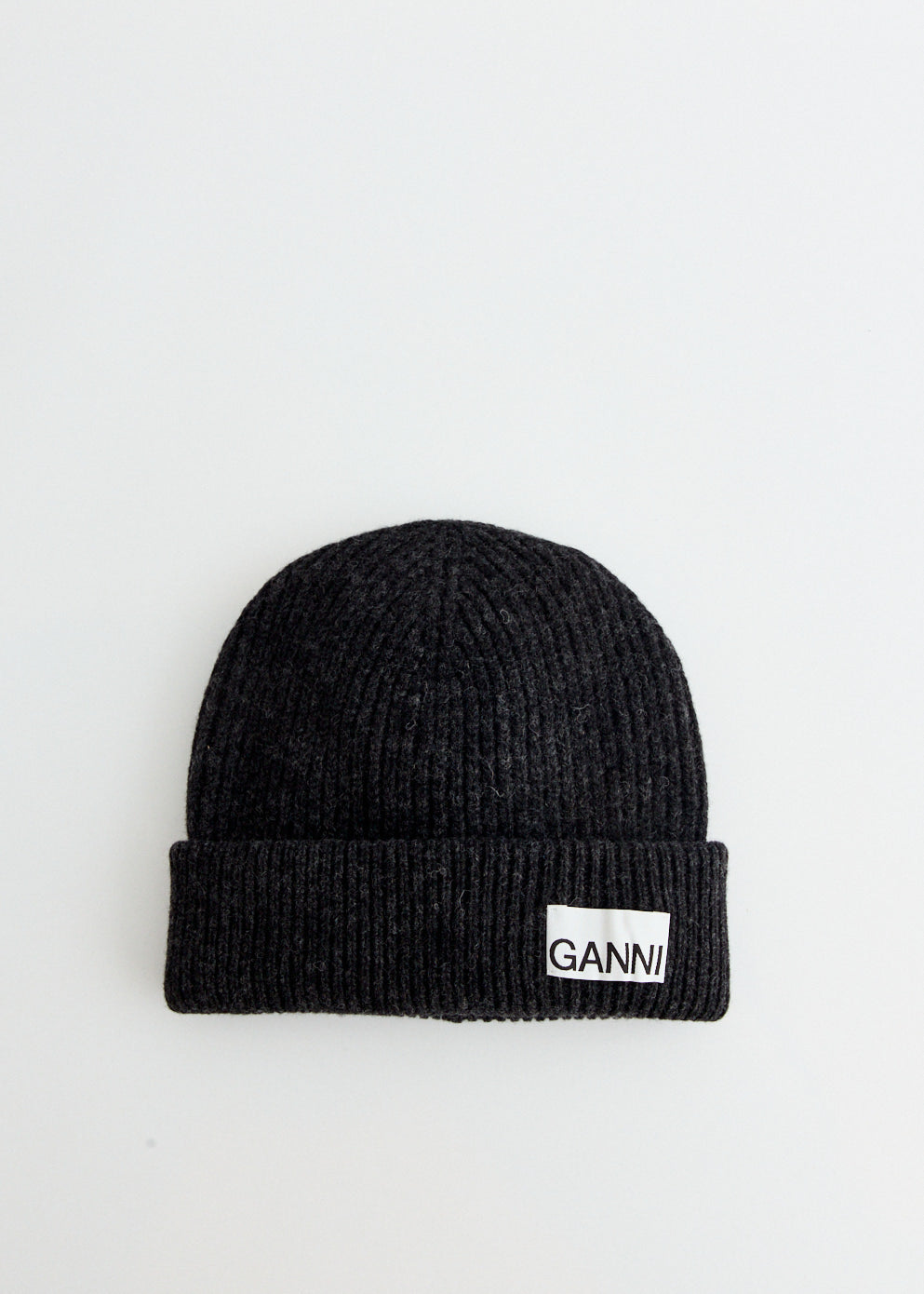 Light Structured Rib Knit Beanie - Dusty Blue