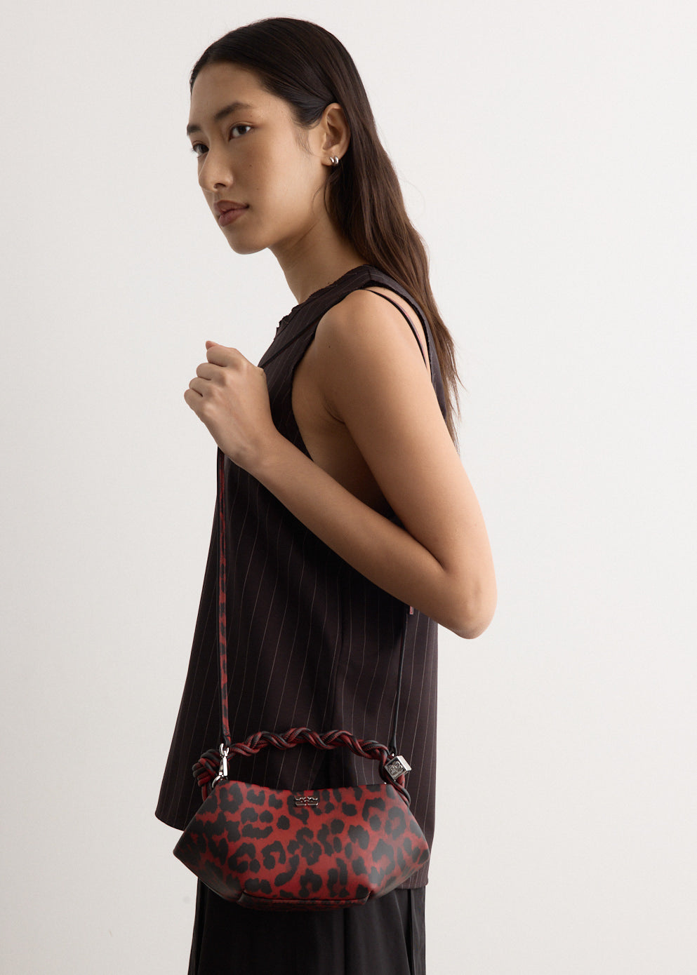 ★GANNI★ レッド ミニ GANNI Bou レオパード バッグ Racing Red Red Leopard Mini GANNI Bou Bag | GANNI US