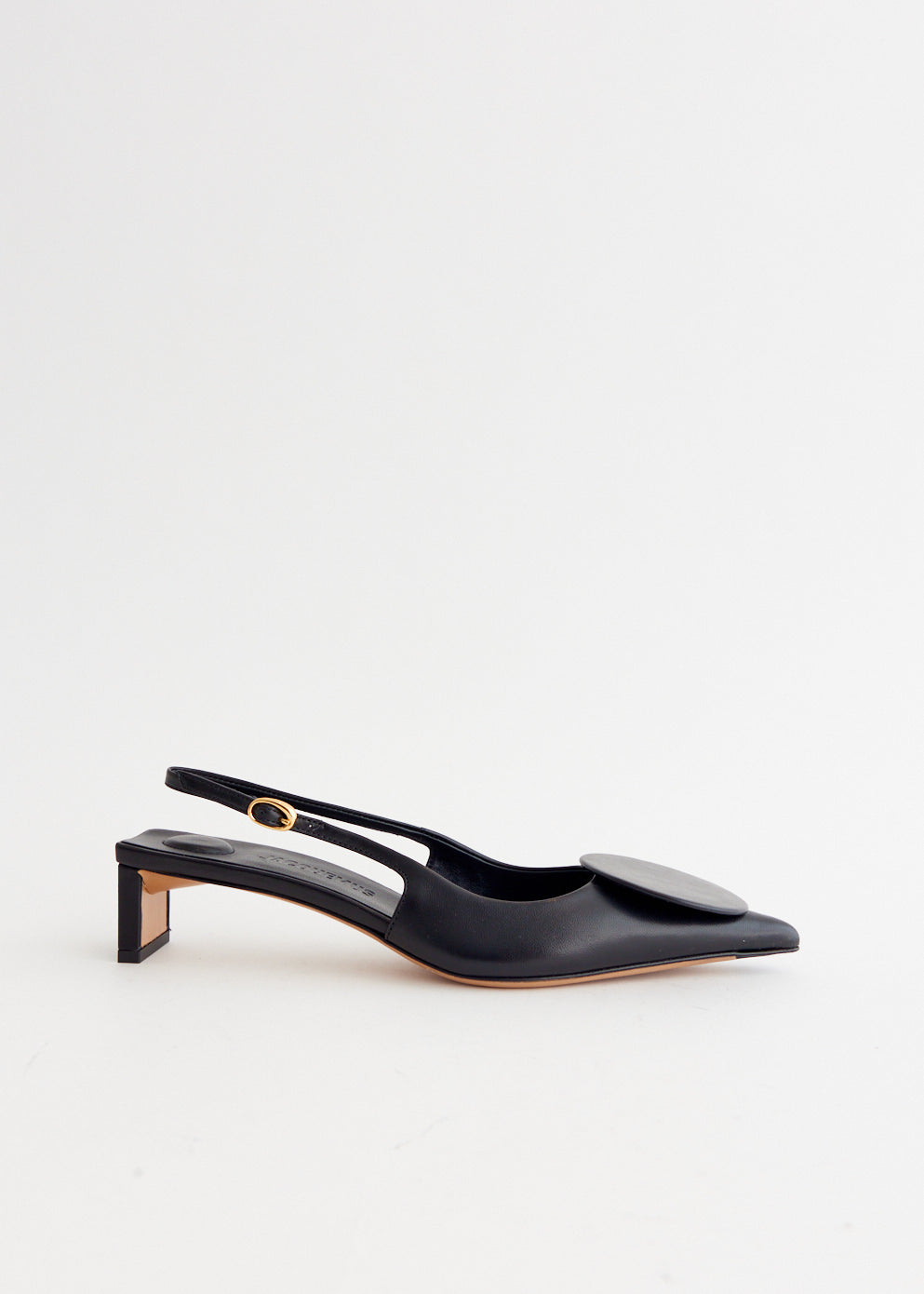 Slingback Jacquemus Circle And Square Shoes Jacquemus Les Slingbacks Circle Square Pumps ShopStyle Heels