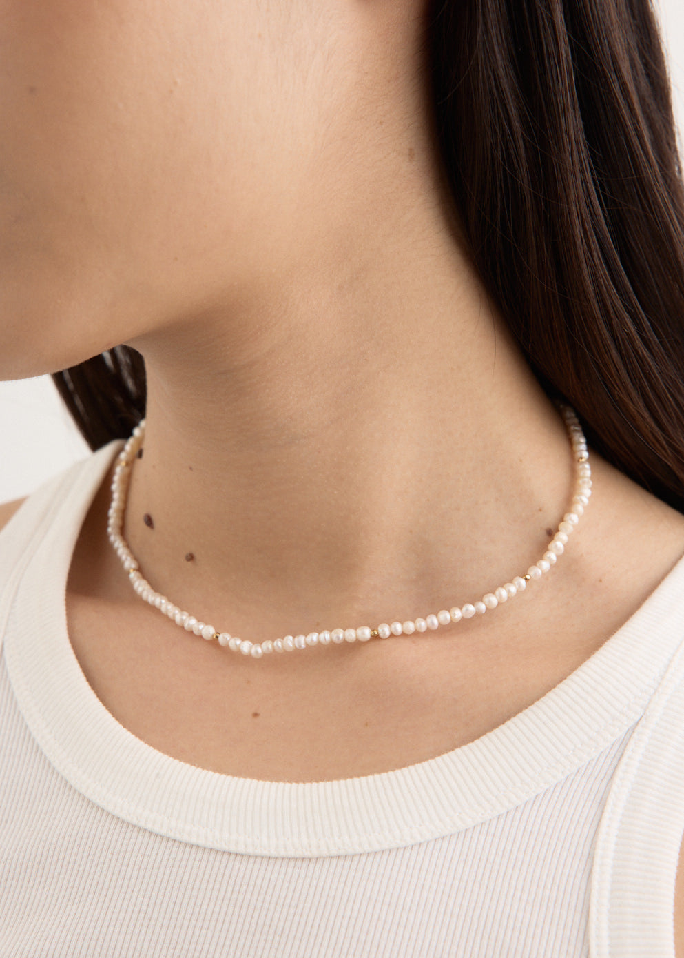 Small Beads Freshwater Pearls Necklace