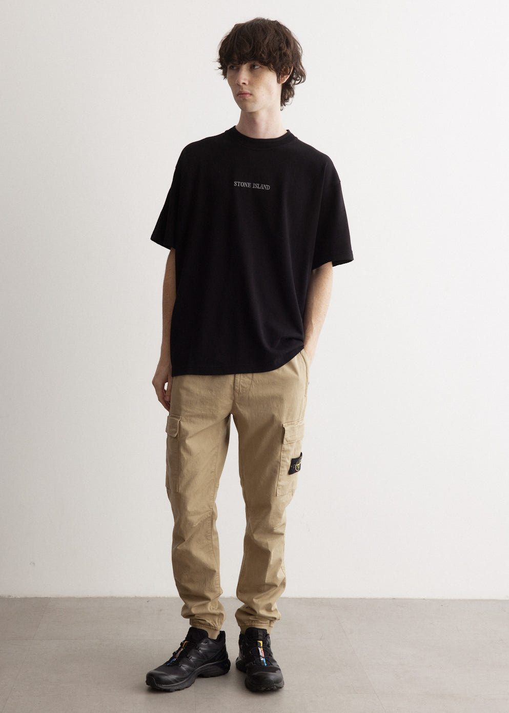 Regular Fit Tapered Stretch Cotton Cargo - Main Image