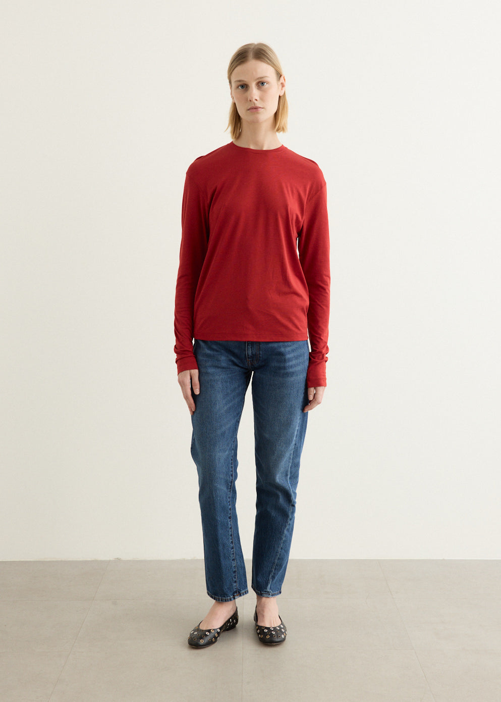 Twisted Seam Denim Jeans
