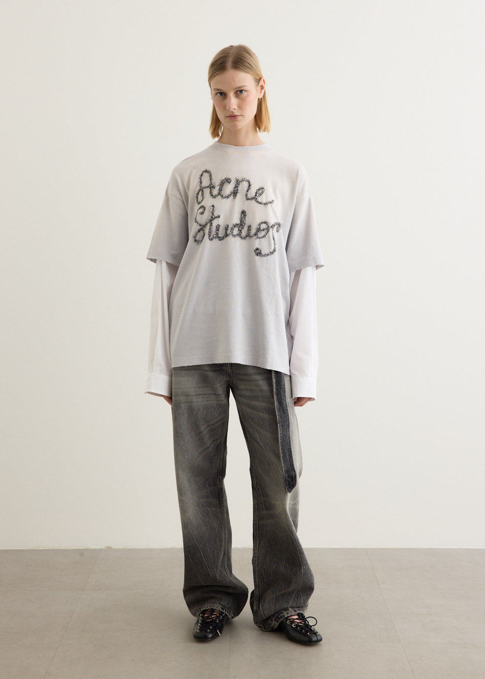 Tinsel Logo Double Sleeve T-Shirt