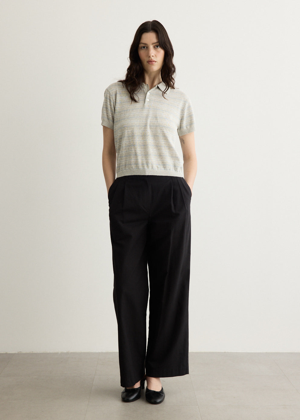Double Pleated Chino Pants