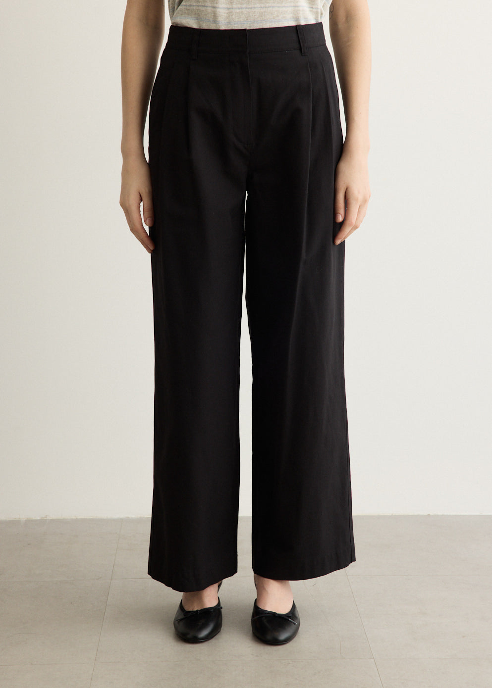 Double Pleated Chino Pants