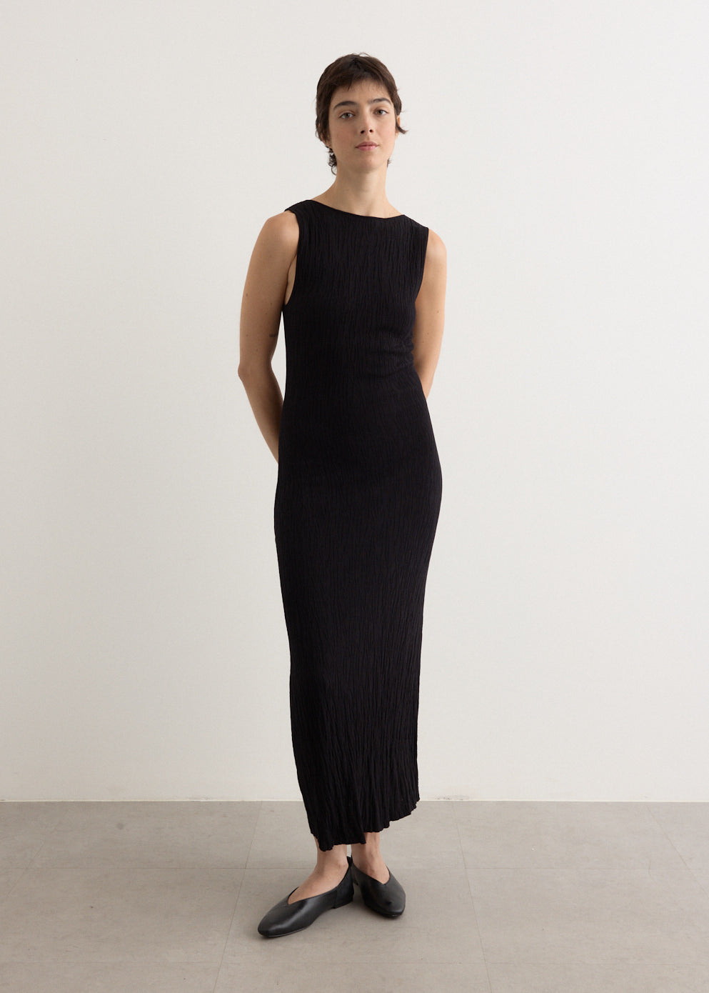 anna quan black dress Excellent + Hire Eleni Sold GlamCorner SIZE - True to U.S. Size (Regular Width):9 Crafted from satin back AW20 black elegant evening dresses