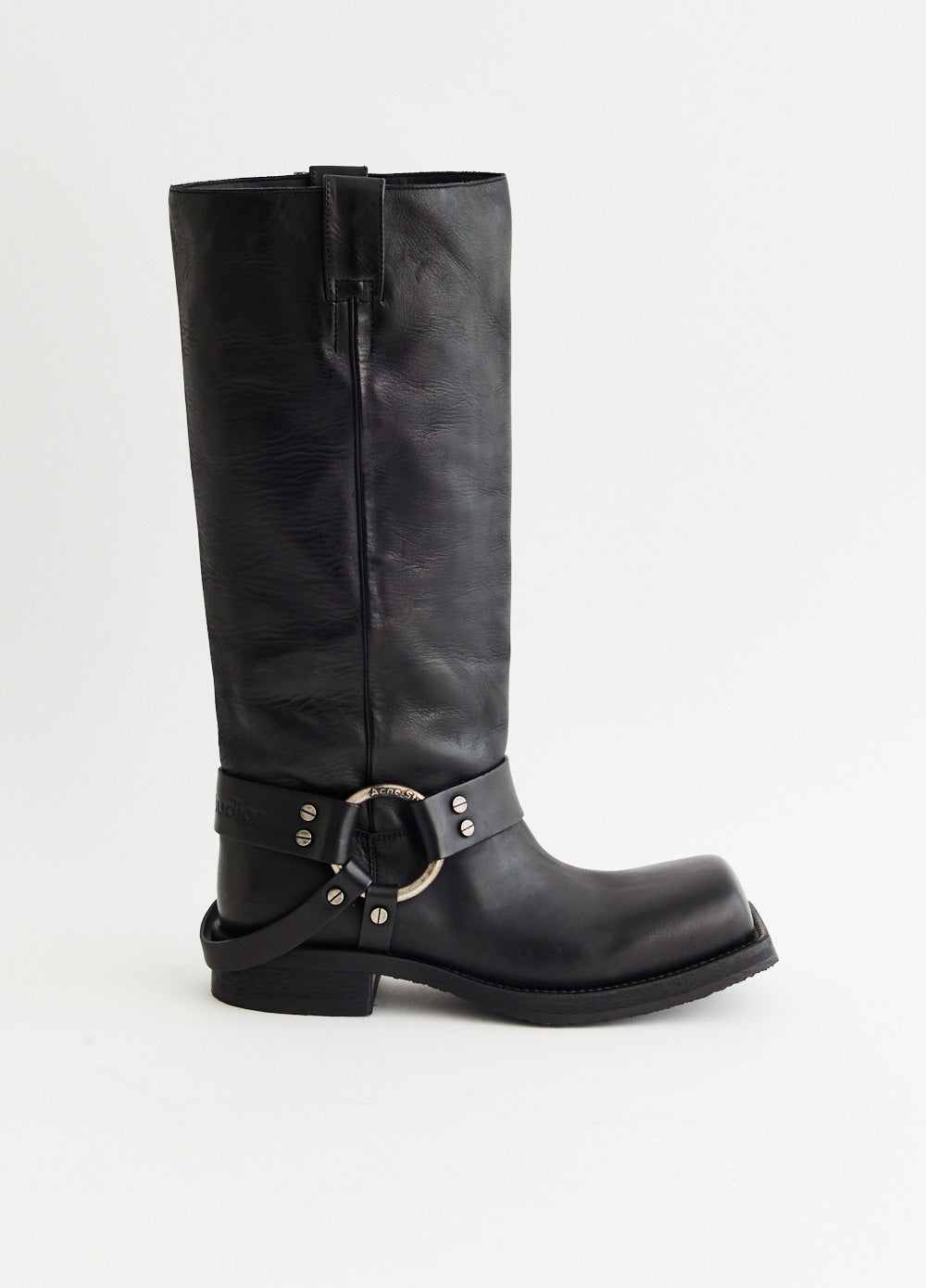 【Acne Studios】35mm Baliusレザーバイカーブーツ Balius Boots