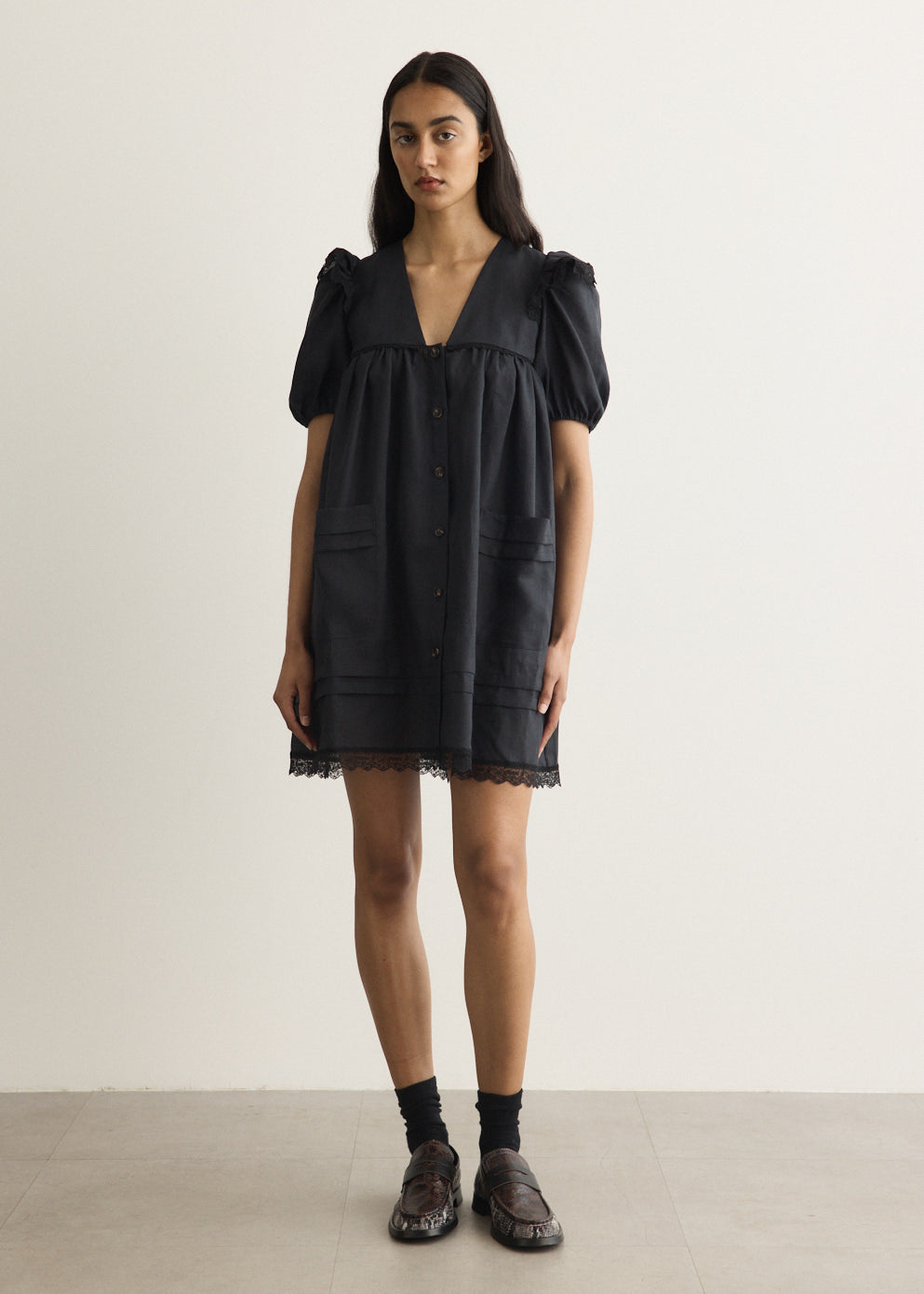 Light Linen Angel Mini Dress