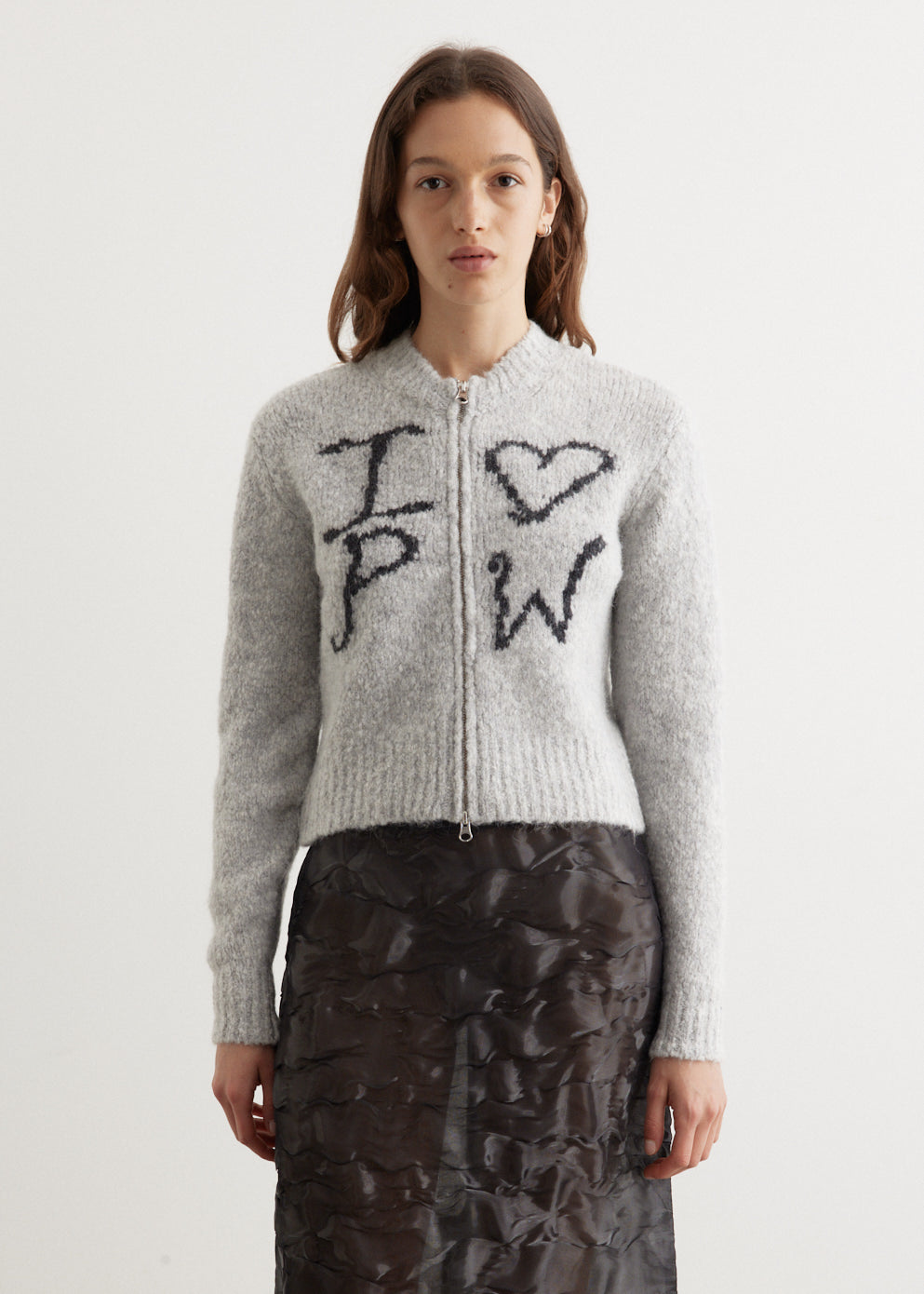 トップス PALOMA WOOL Gray Crush Zip Cardigan Paloma Wool Gray Crush Zip Cardigan Paloma Wool