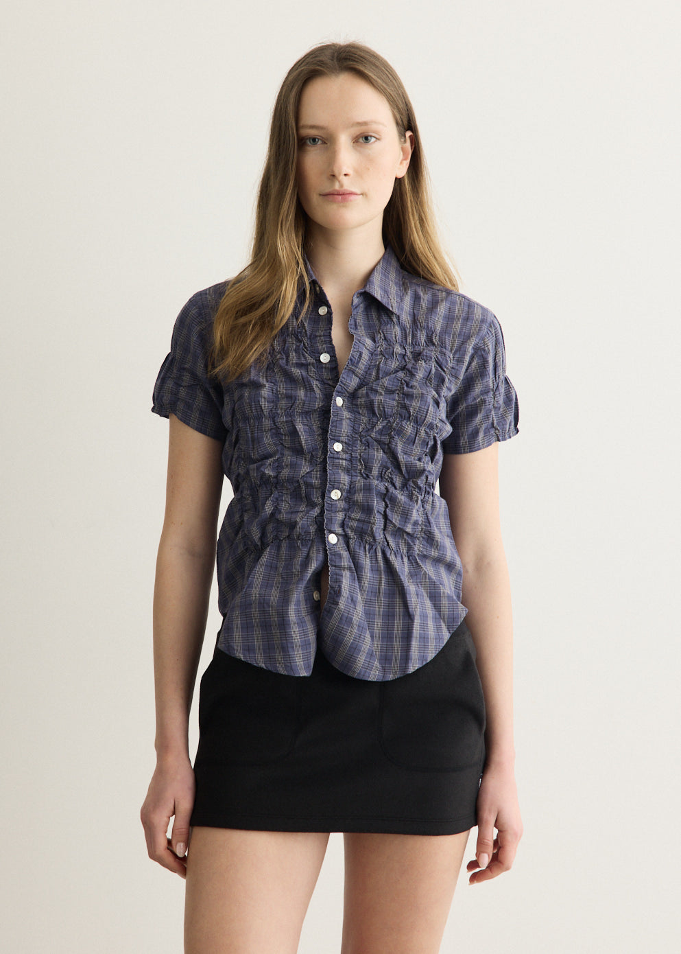 Ron Blue Check Shirt