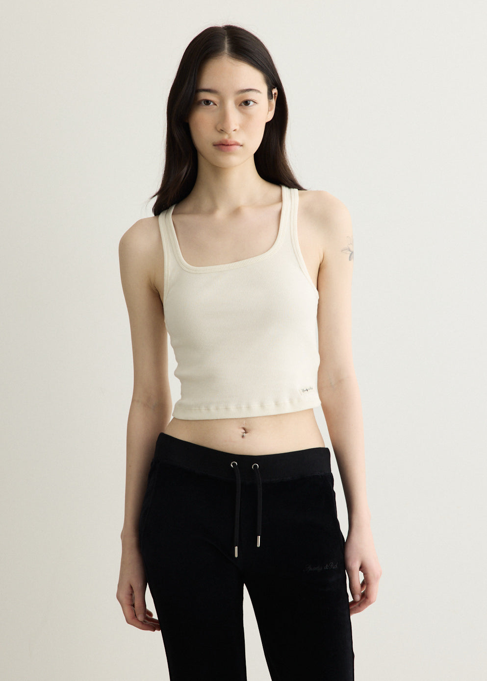Signature Logo Ribbed Baby Tank