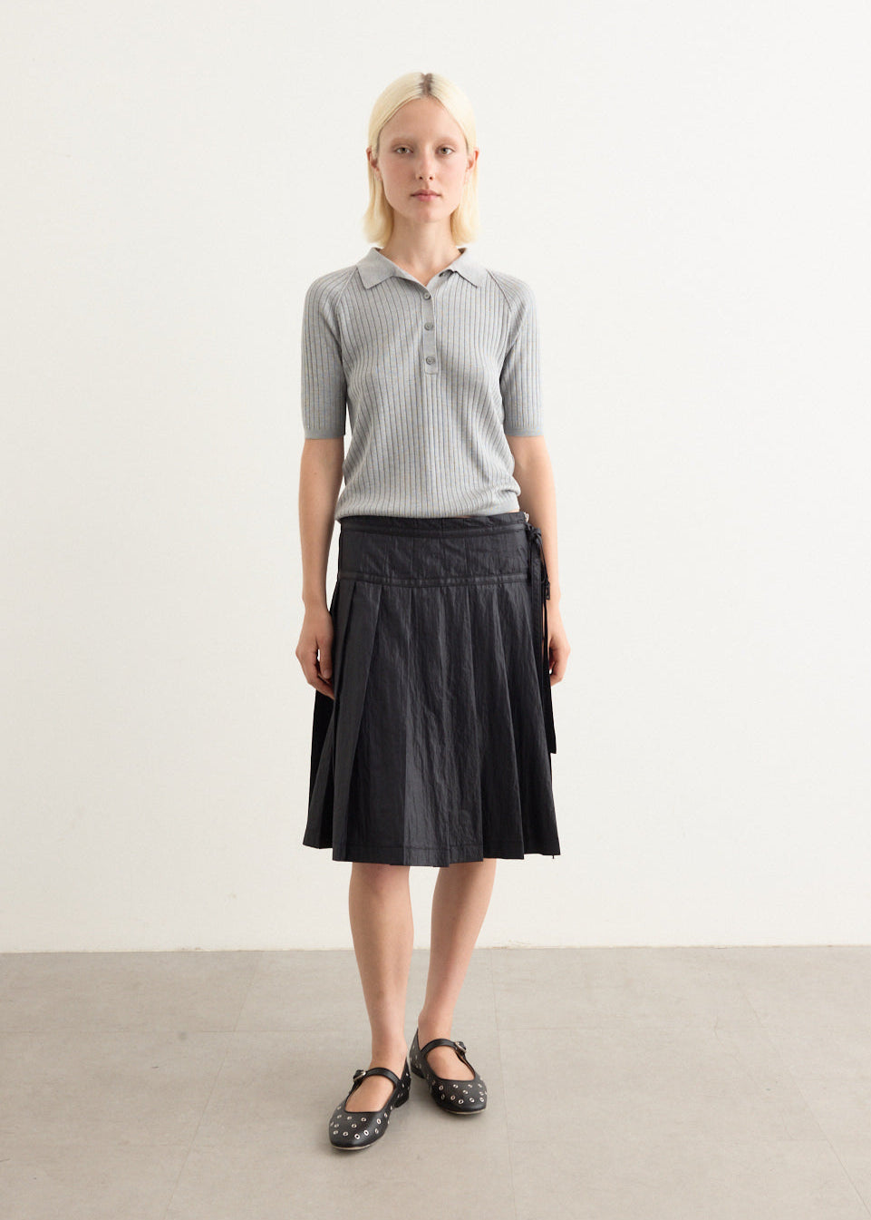 スカート LOW CLASSIC Women Mid Skirts LW251SK05 BLACK LOW CLASSIC: Skirt woman - Black | Low Classic skirt
