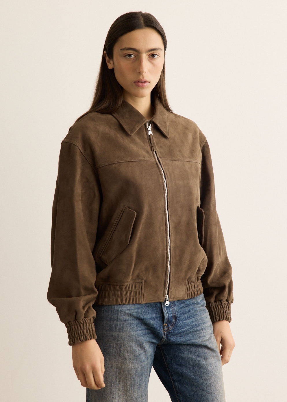 Unisex Refined Suede Blouson