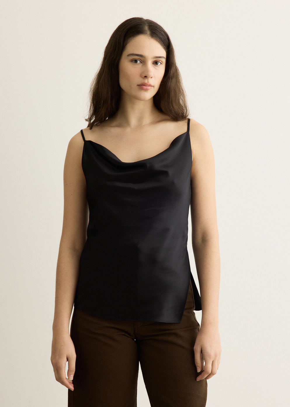 Shiny Satin Tank Top