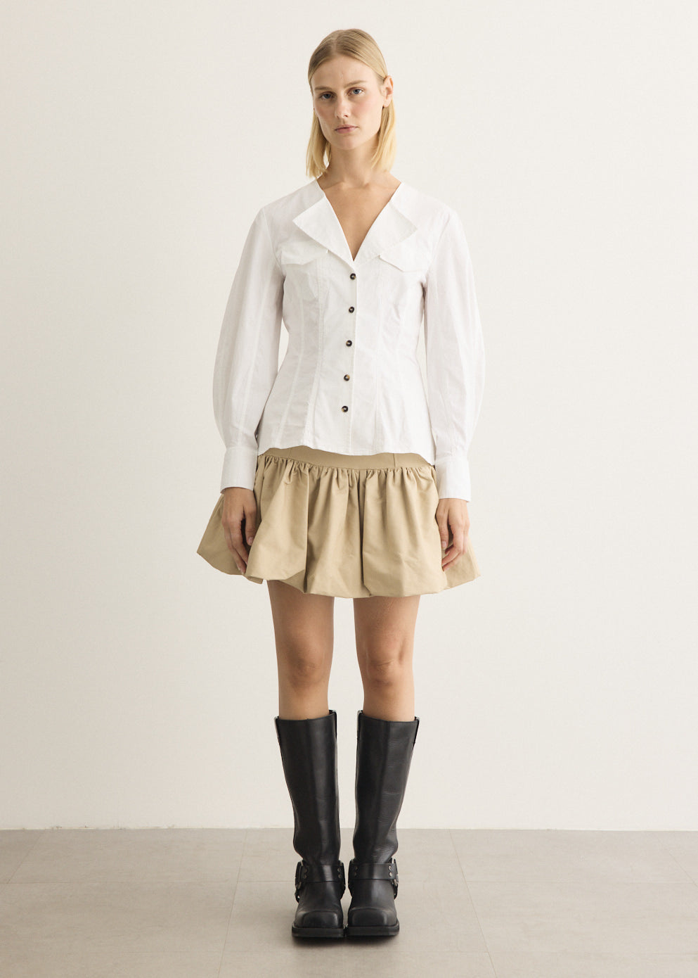 V-Neck Long Sleeve Shirt