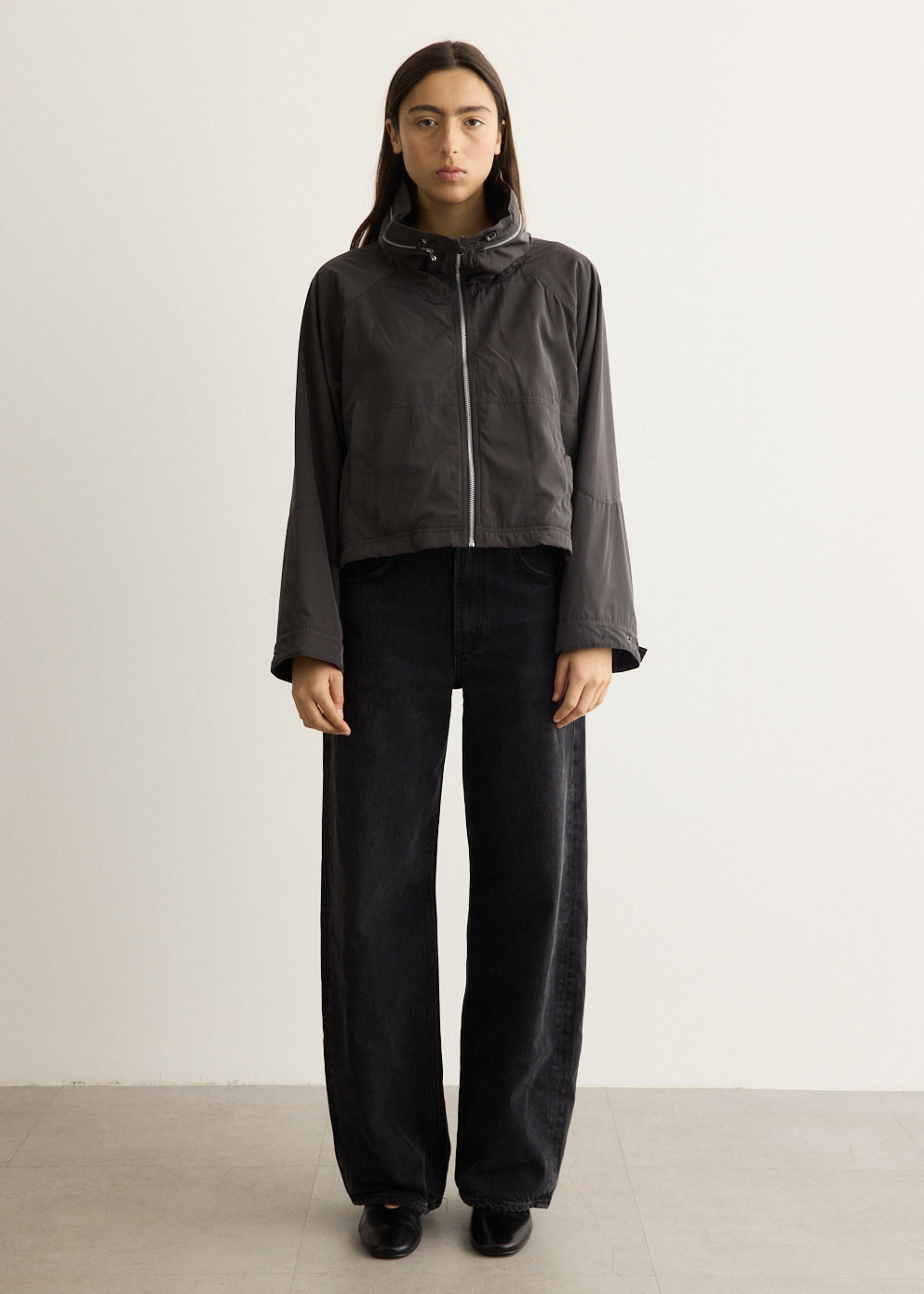 Drawstring Fleece Wind Jacket