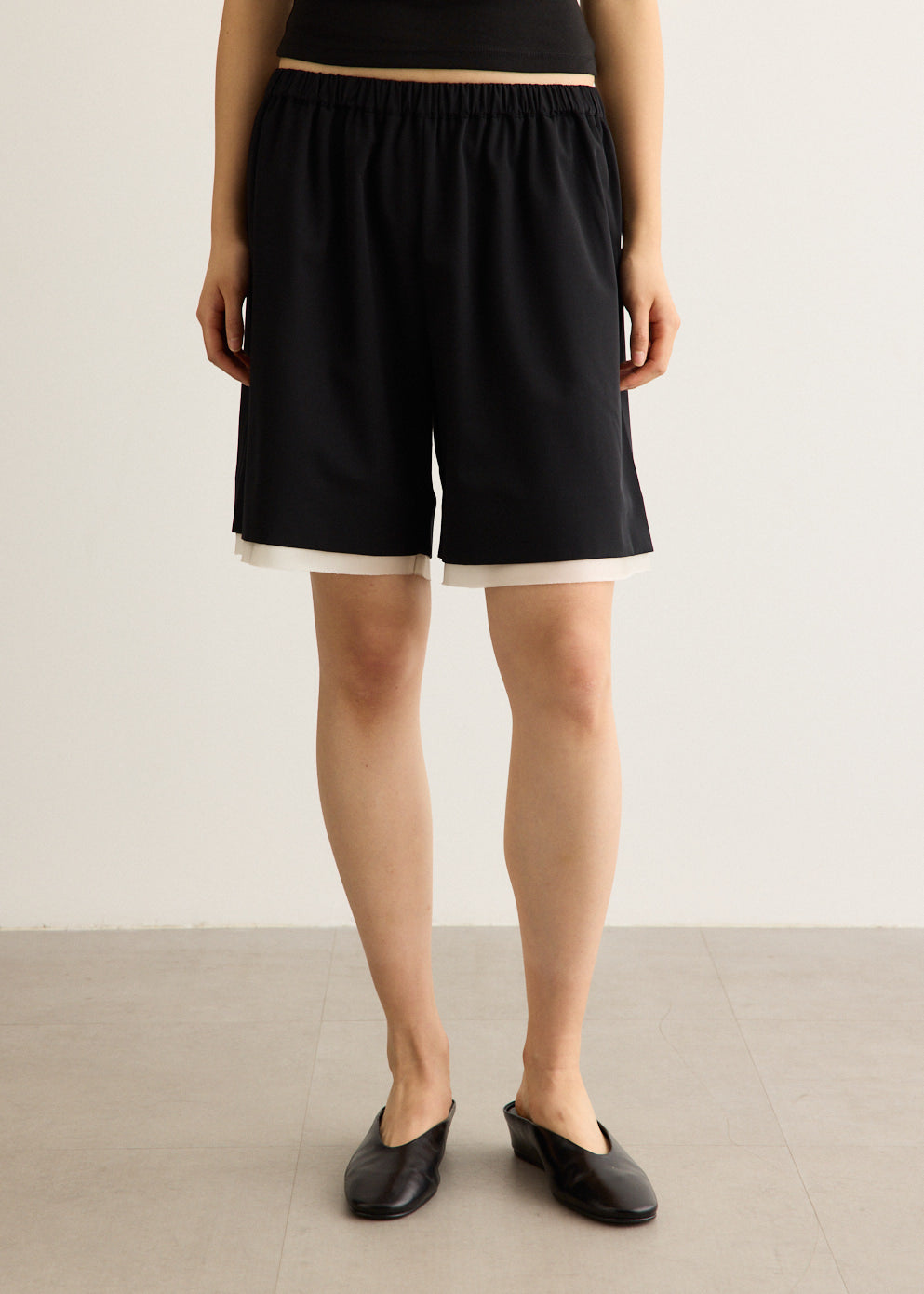 Layered Bermuda Shorts