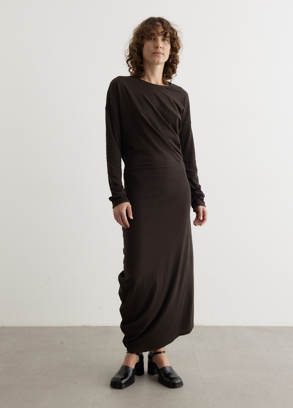 lemaire fitted twisted dress Long Sleeve Twisted Dress
