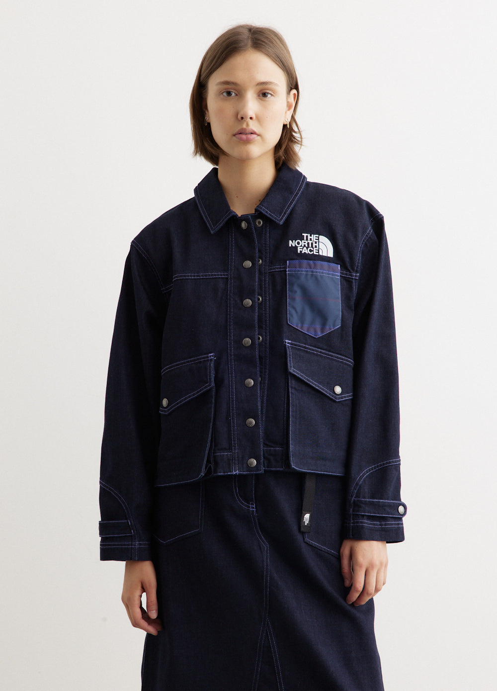 Women's Piecework Denim Jacket