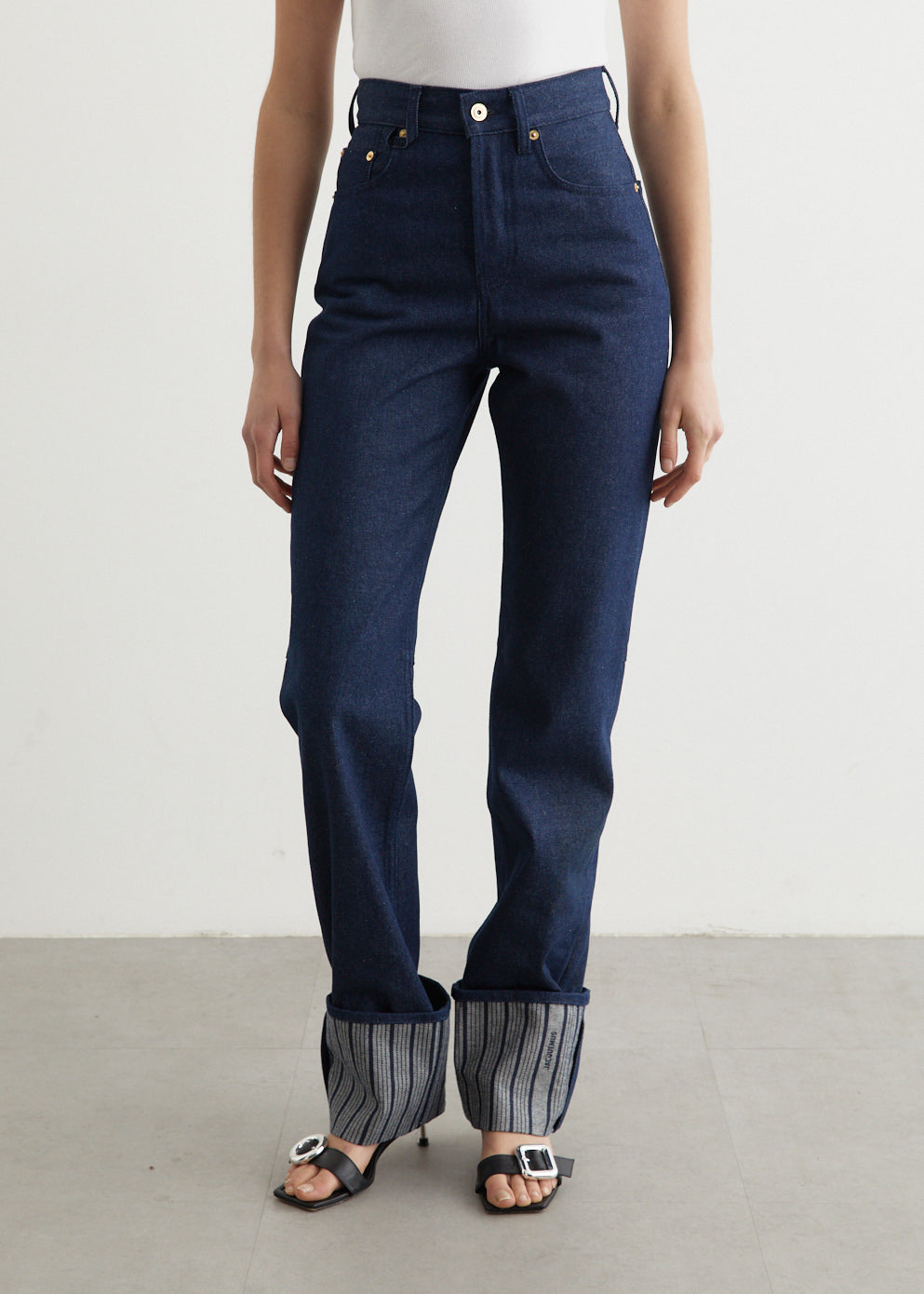 Le De-Nimes Droit Jeans