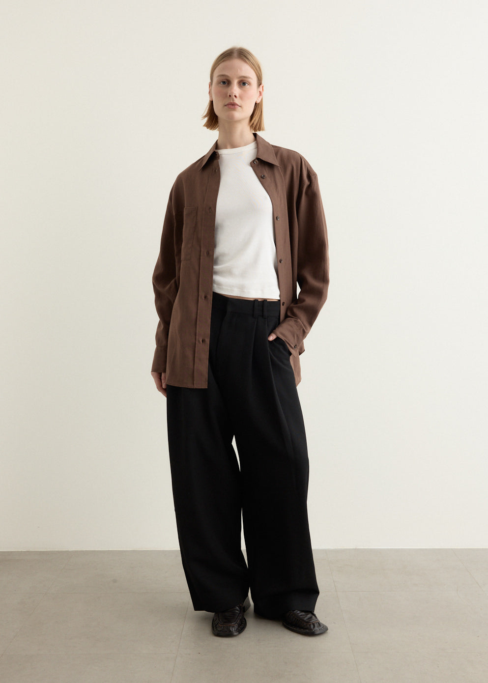 Double Pleat Volume Pants