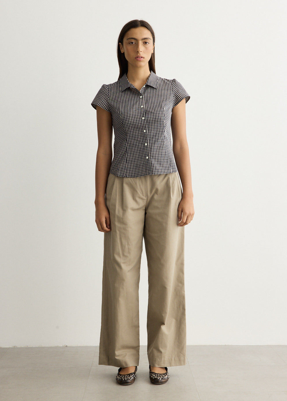 Double Pleated Chino Pants