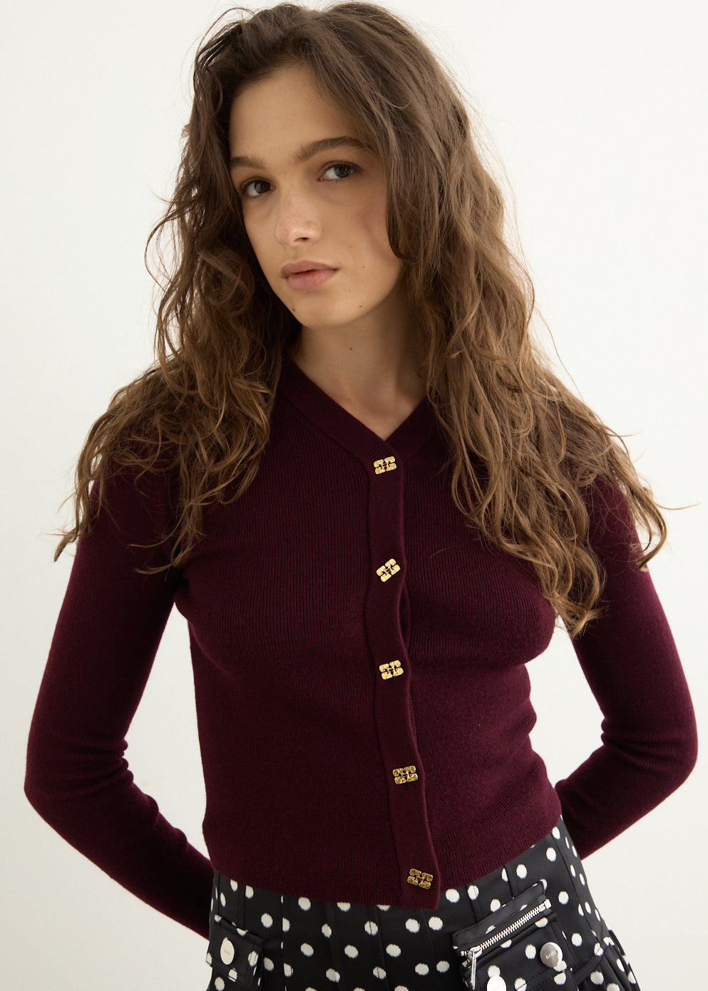 Mini Ribbed Merino Cardigan