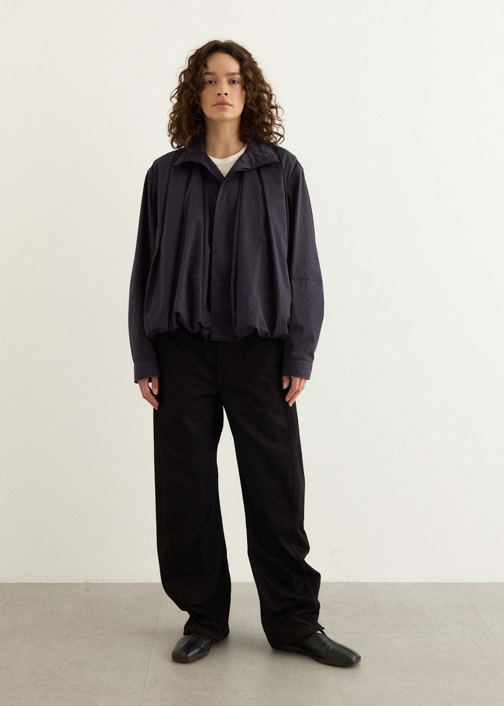 Soft Pleated Blouson