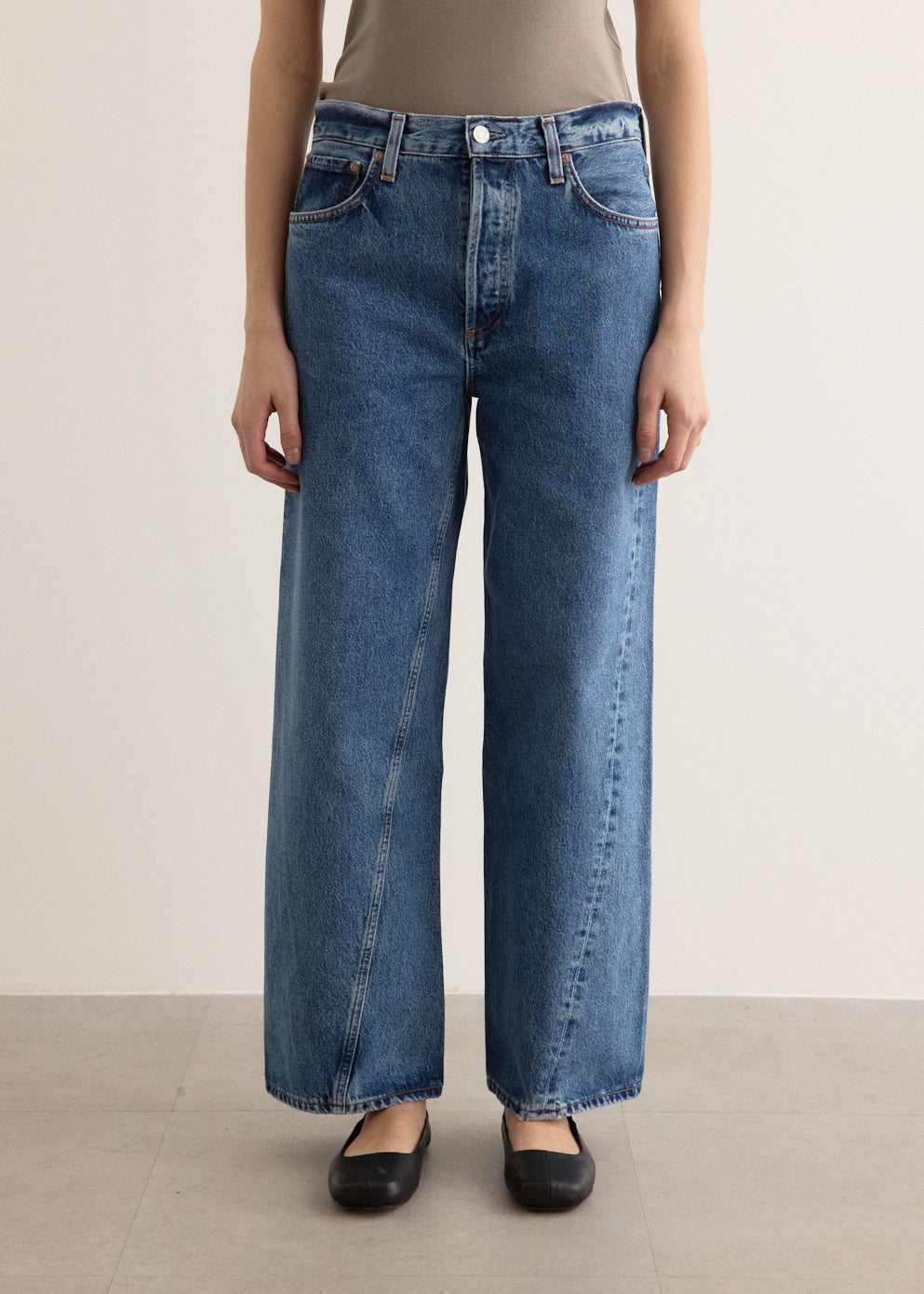 Twist Low Slung Baggy Jeans