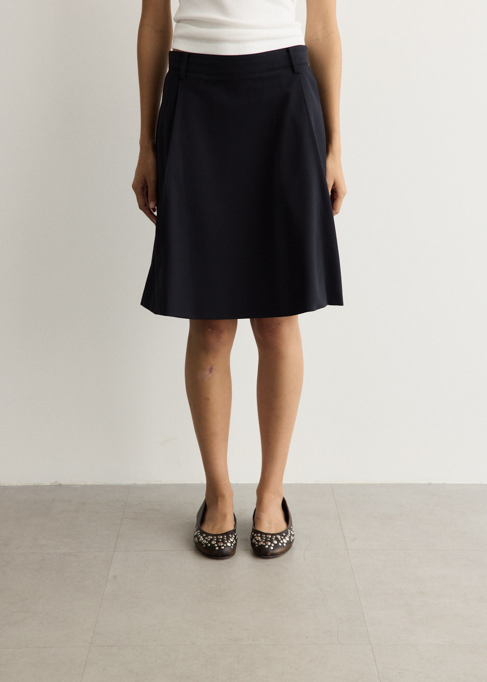 Flared Midi Skirt