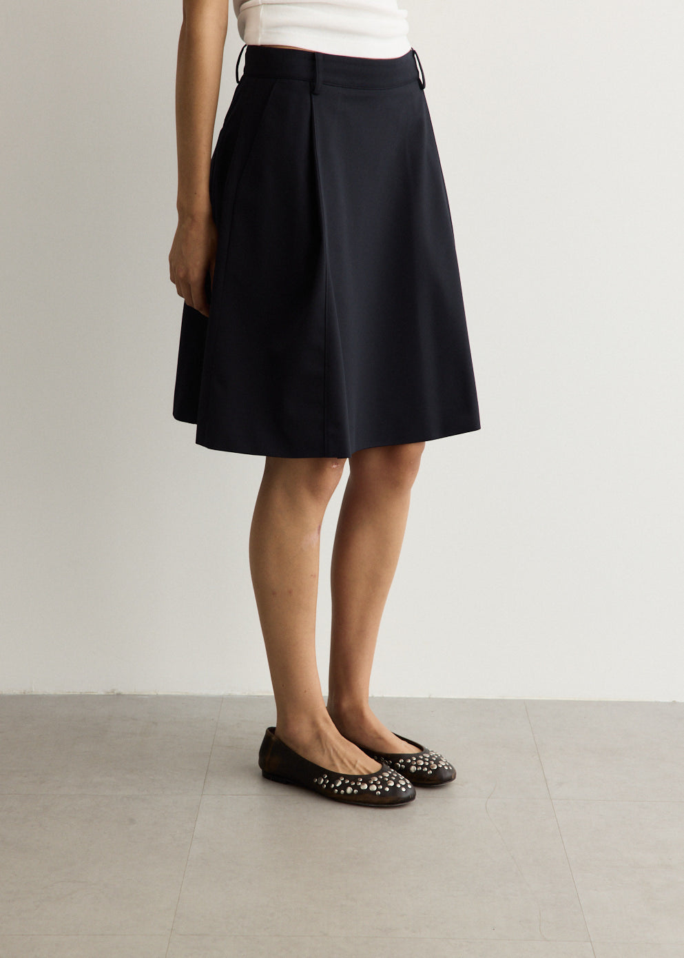 Flared Midi Skirt
