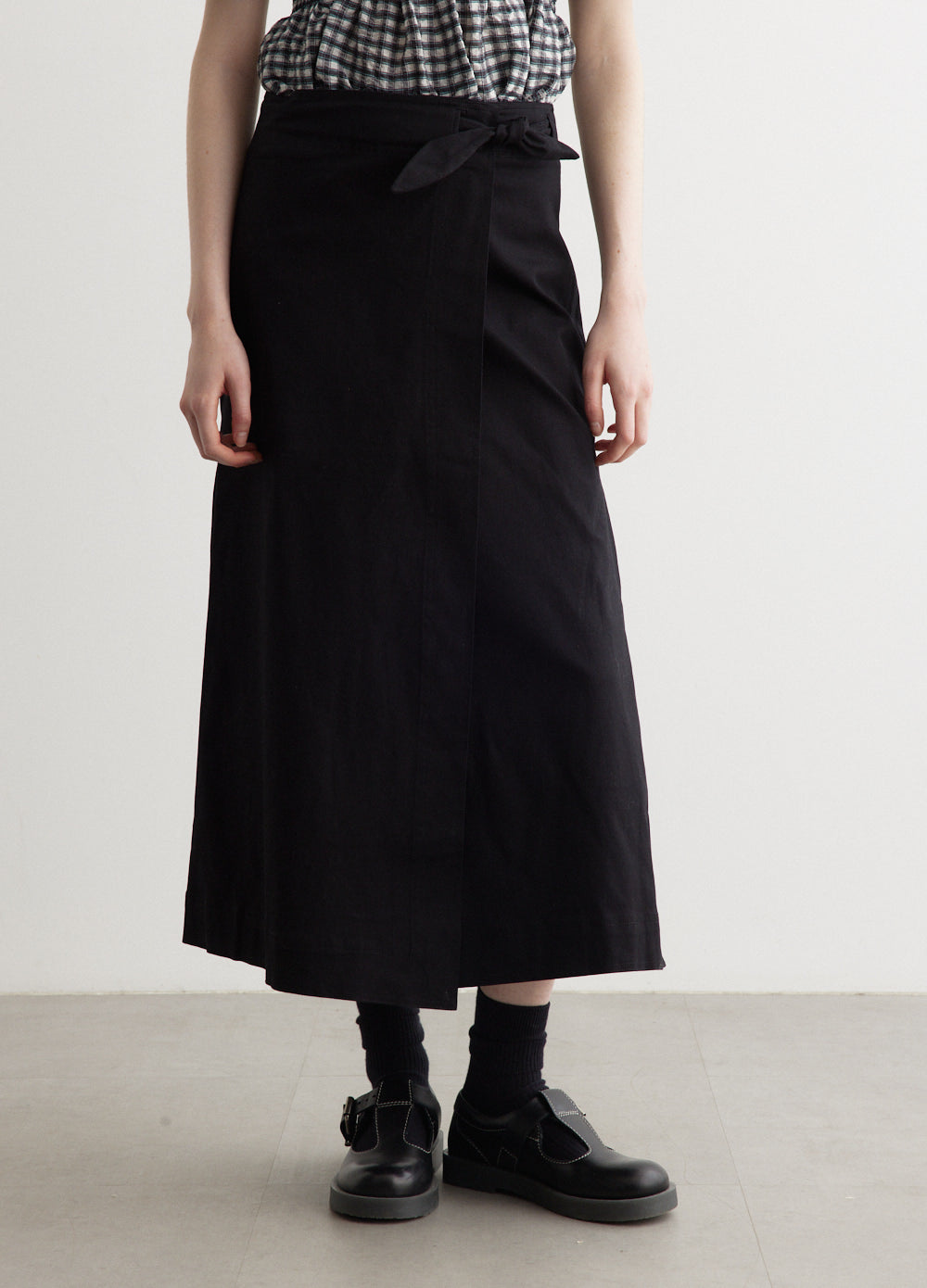スカート Ganni 'Herringbone Canvas' skirt Herringbone Canvas Long Wrap Skirt