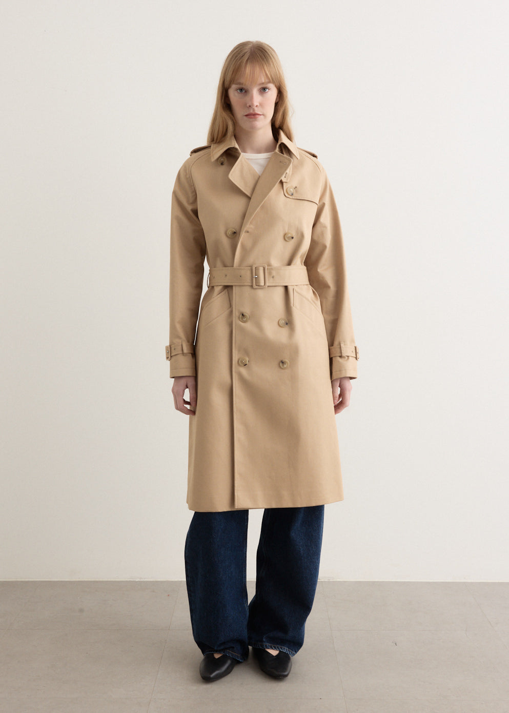 A.P.C. GRETA トレンチコート ベージュ ¥74,800