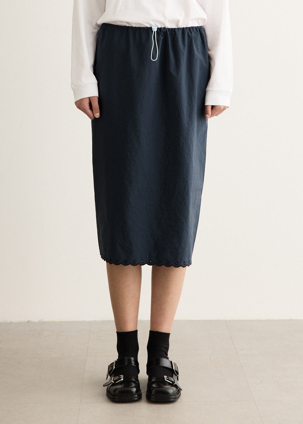Bria Embroidered Taffeta Skirt