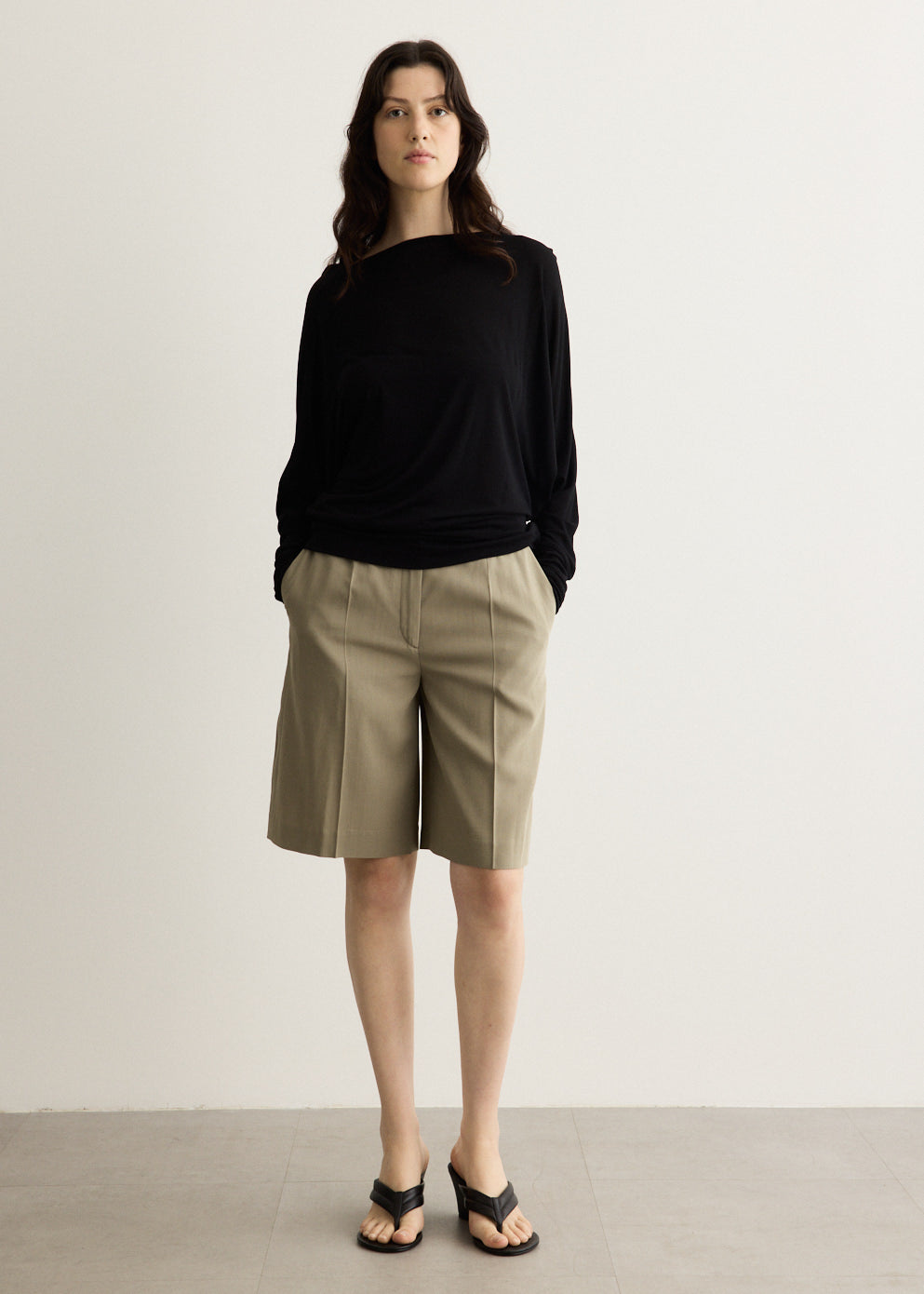 Wide Fluid Shorts