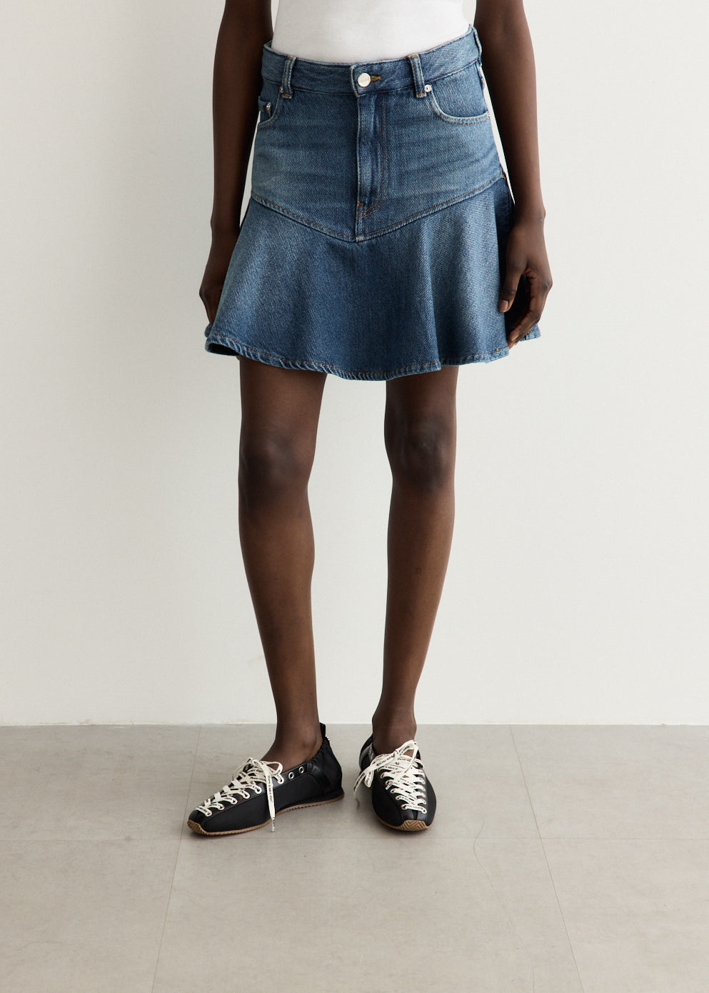 Heavy Denim Mini Skirt