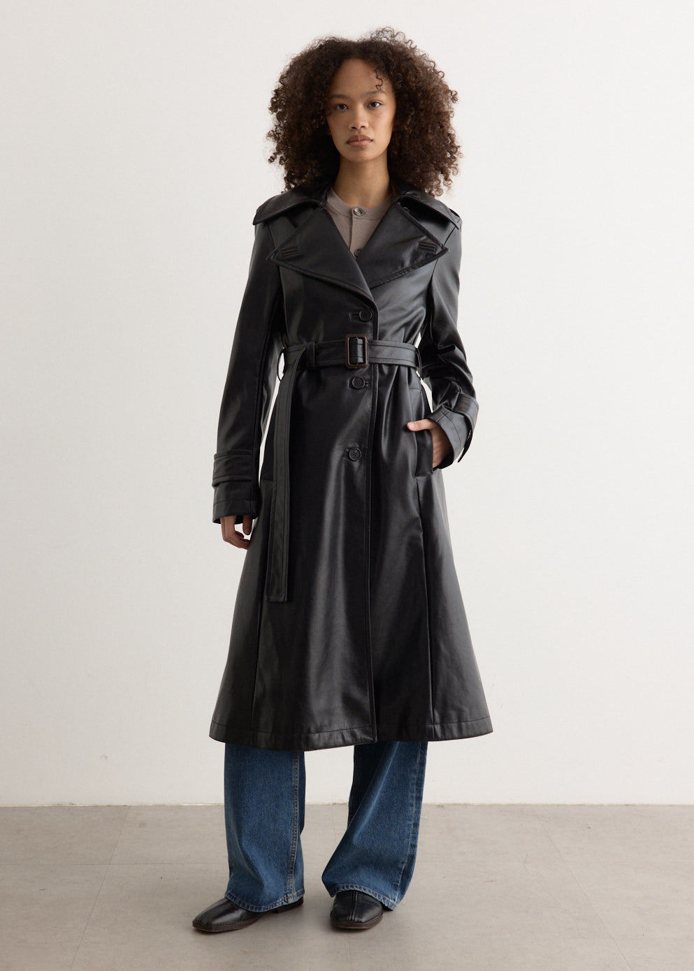 Oliv Vintage Faux Leather Jacket