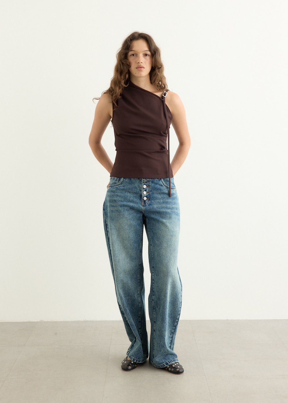 Button Fly Classic Jeans