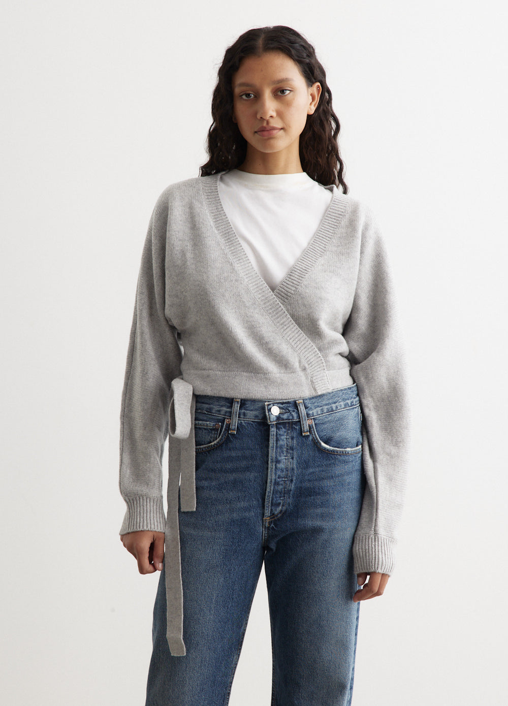 Wool Cashmere Wrap Cardigan1